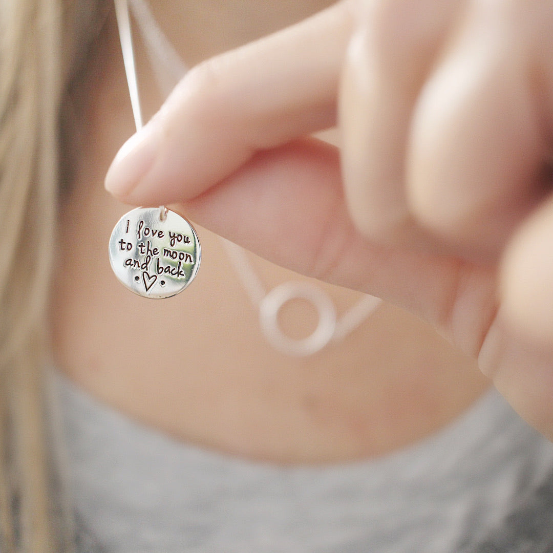 Love you to the 2025 moon and back earrings