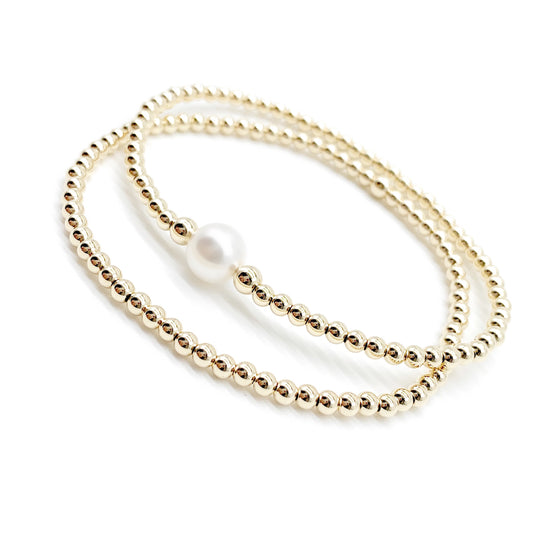 Gold Pearl bracelet