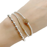 Silver Bead Bracelet