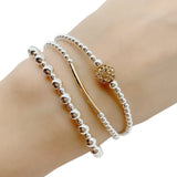 Silver Bead Bracelet