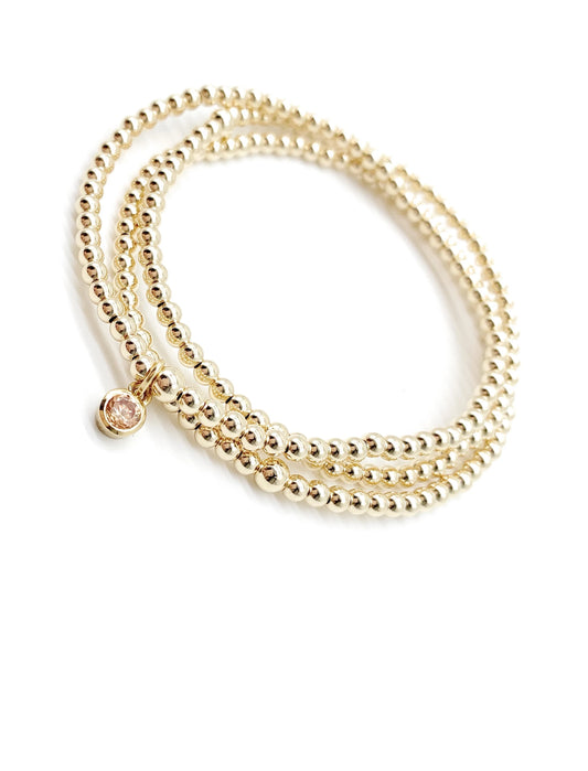 Gold Birthstone bracelet