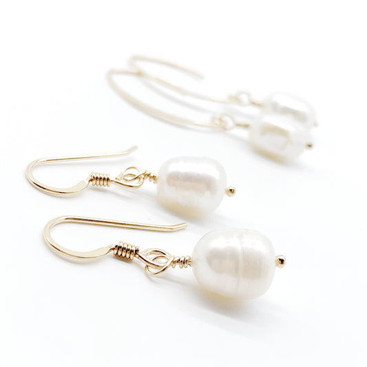 Gold Pearl earrings