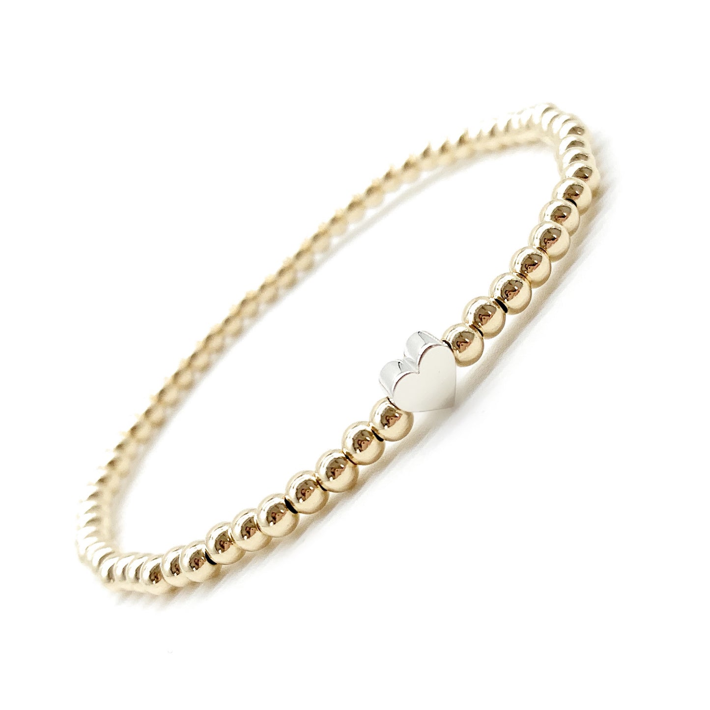 Gold Initial Heart bracelet