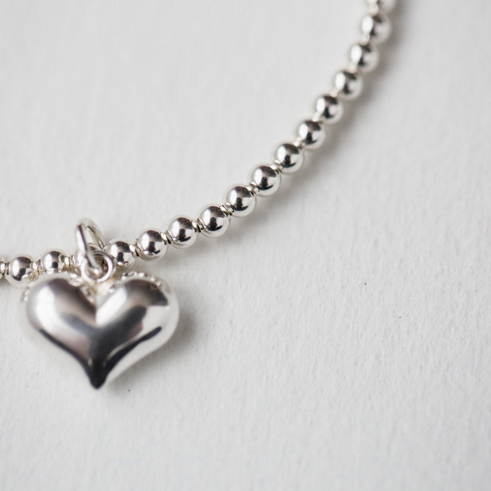 Silver heart Bracelet - Savi Jewelry