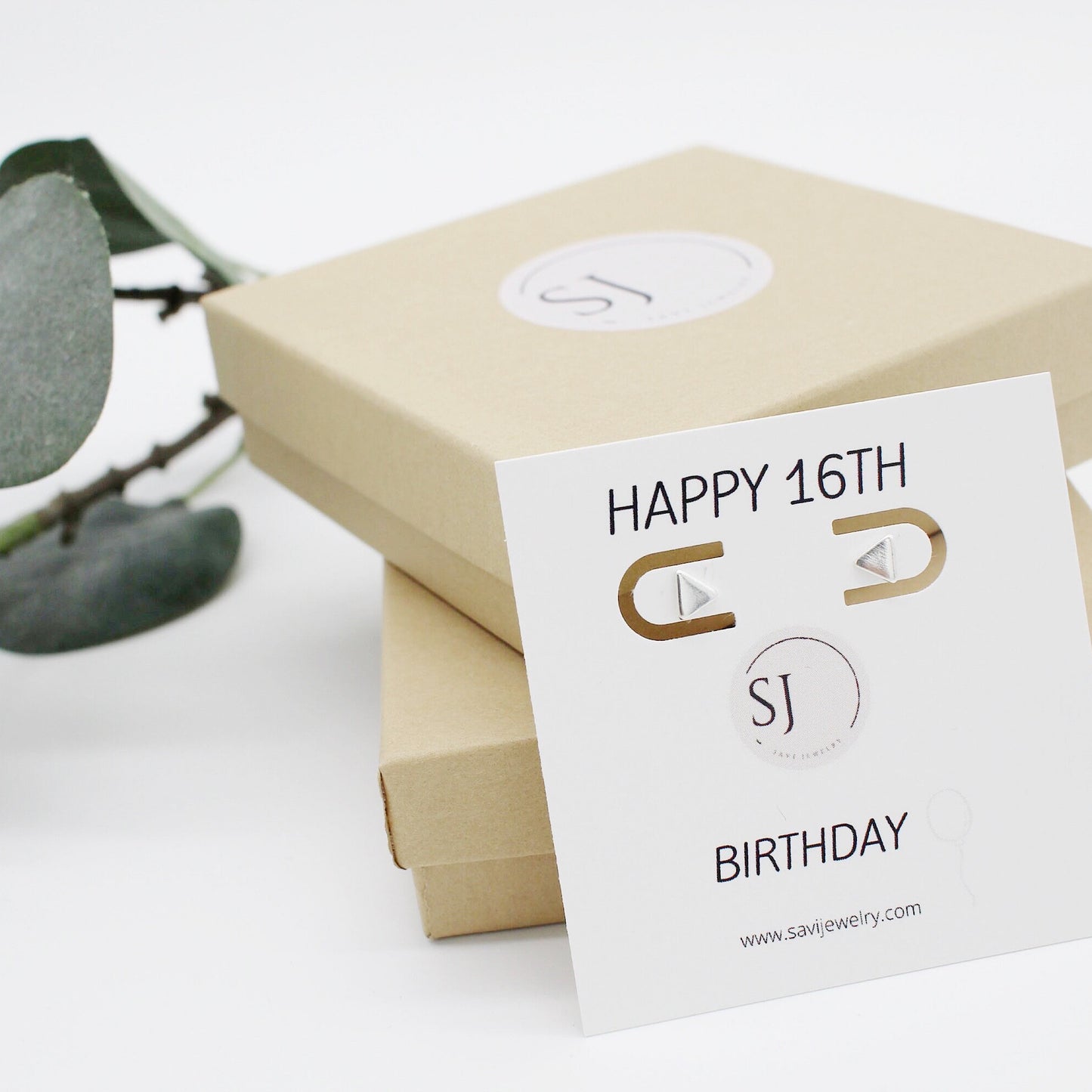 16th Birthday Stud Earrings - Savi Jewelry