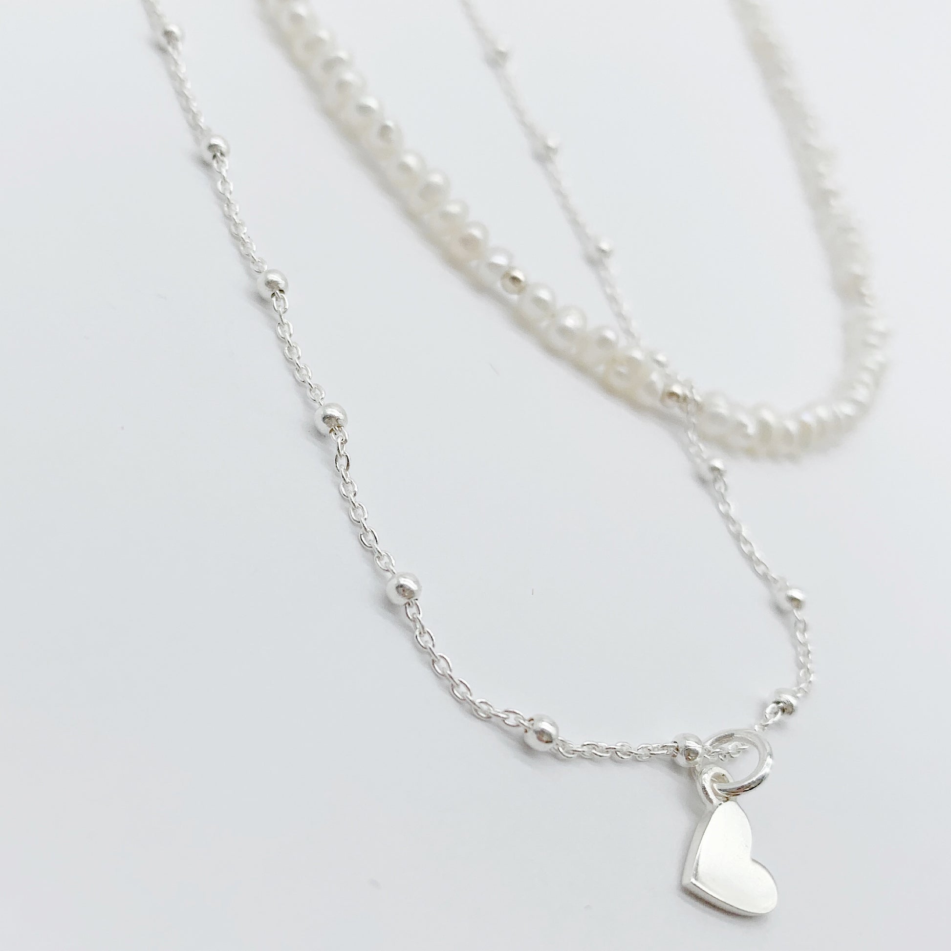 Silver Heart choker - Savi Jewelry