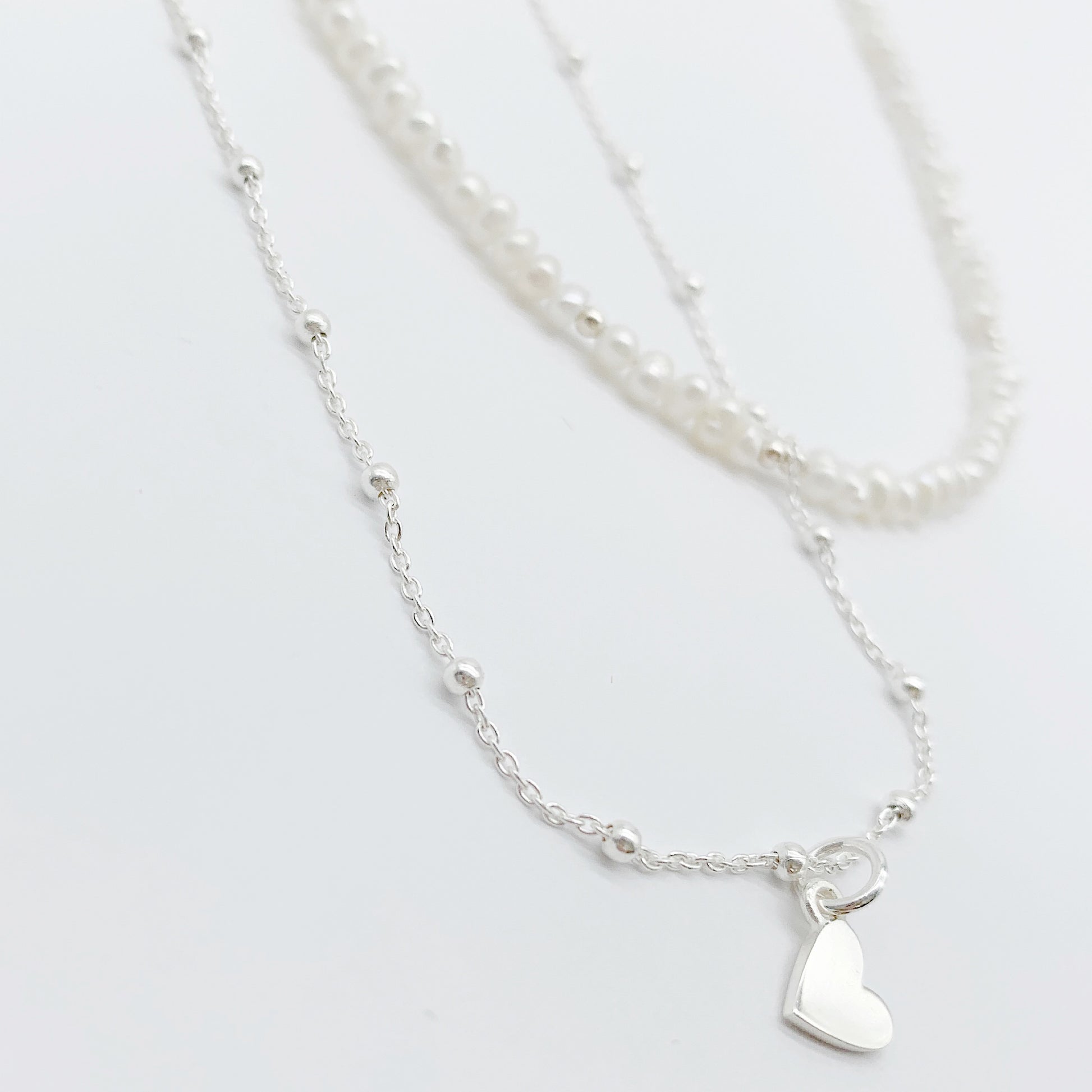 Silver Heart choker - Savi Jewelry