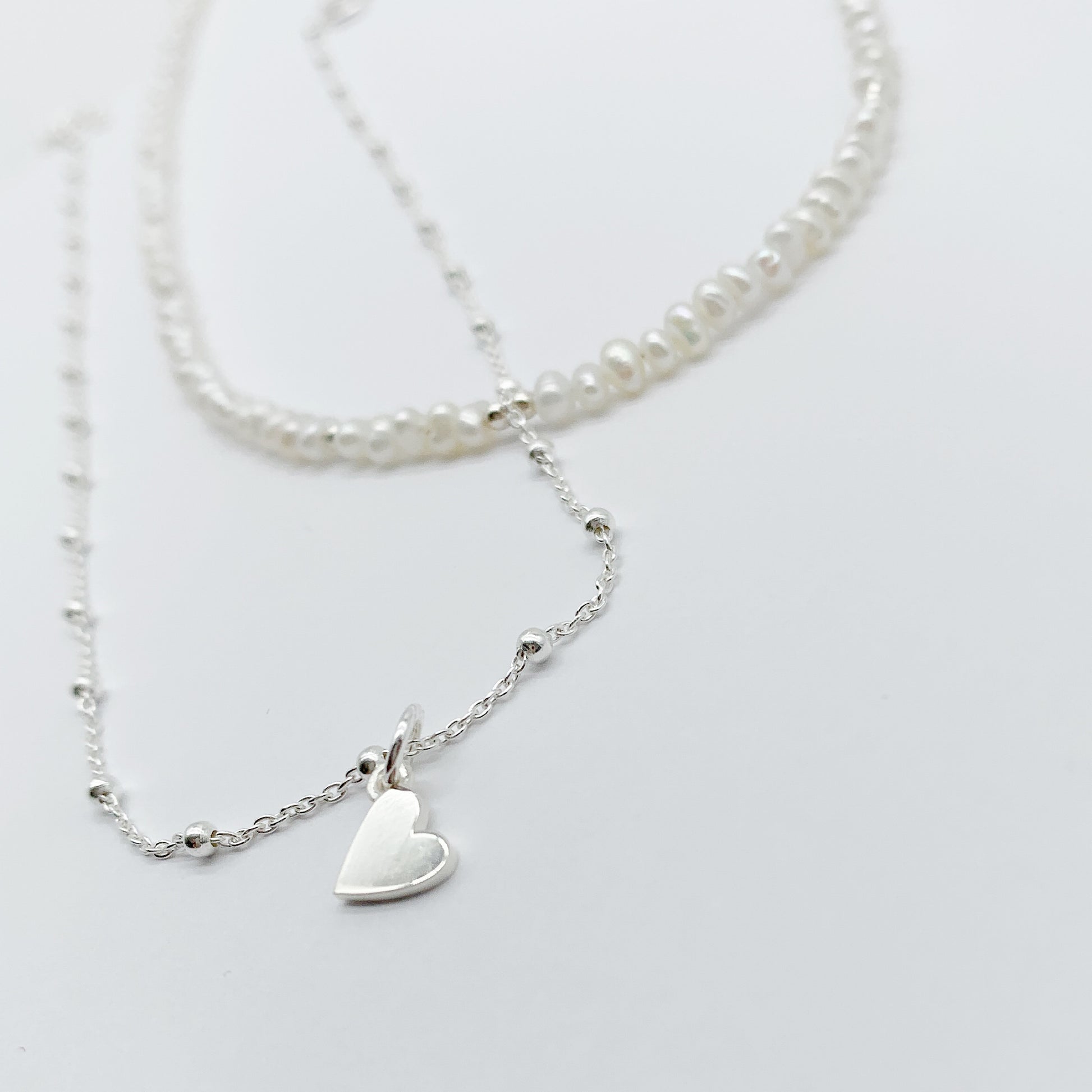 Silver Heart choker - Savi Jewelry